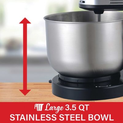 Image showing  5-Speed Stand Mixer with 3 qt. Stainless Steel Mixing Bowl, Black