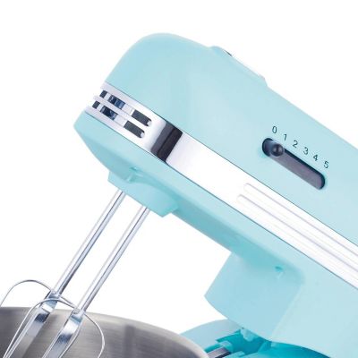 Image showing  5-Speed Stand Mixer with 3 qt. Stainless Steel Mixing Bowl, Blue
