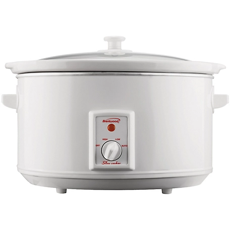 Brentwood Select 8 qt. Slow Cooker, White