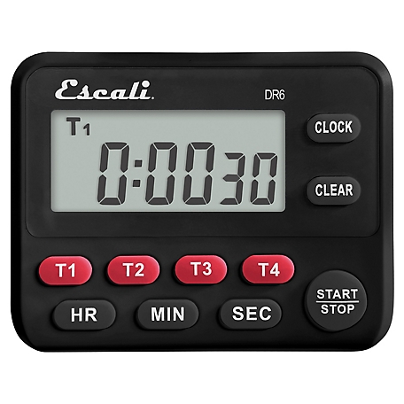 Photect 2 Pieces Digital Dual Kitchen Timer 3 Channels Count UP/Down Timer  Cooking Timer with Magnetic Back Loud Alarm Large Display Countdown Timer
