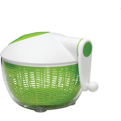 Starfrit 5 qt. Salad Spinner, Green/White