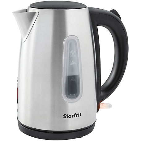Starfrit 1.8 qt. Stainless Steel Electric Kettle, 360 deg. Cordless Base