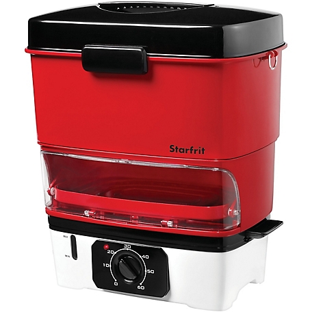 Starfrit Electric Hot Dog Steamer, Red