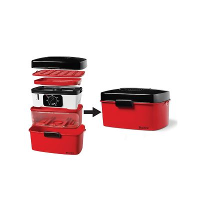 Image showing  Electric Hot Dog Steamer, Red