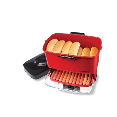 Image showing  Electric Hot Dog Steamer, Red