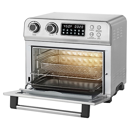 Starfrit 20.885 qt. 1,700W Air Fryer Toaster Oven, Silver