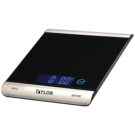 Taylor 11 lb. Capacity Stainless Steel Digital Kitchen Scale, White/Silver  at Tractor Supply Co.