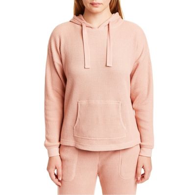Smith's American Women's Long-Sleeve Waffle Knit Pullover Hoodie