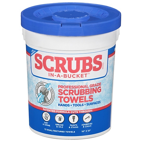 Scrubs Professional-Grade Hand Cleaner Towels, 72 ct.
