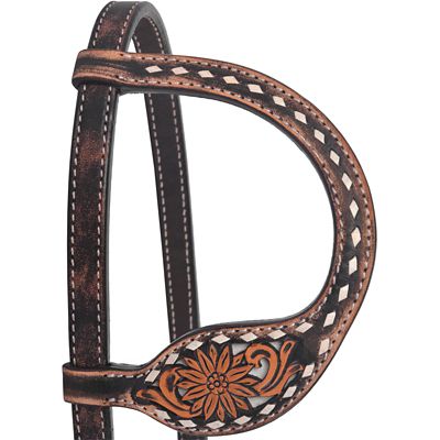 Image showing  White Daisy Filigree One Ear Headstall