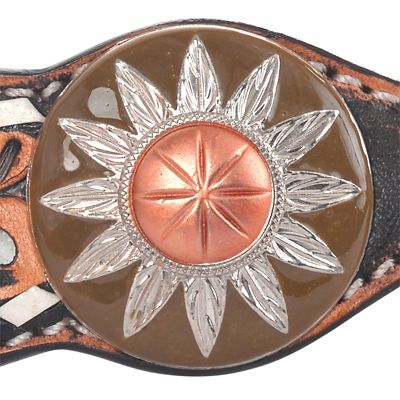 Image showing  White Daisy Filigree One Ear Headstall