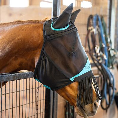 Image showing  Premium Horse Fly Mask with Ears