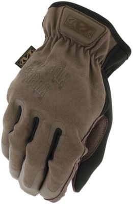 Image showing  Men's Synthetic Leather Canvas Utility Work Gloves, 1-Pair