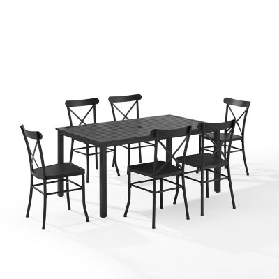 Image showing  7 pc. Astrid Outdoor Metal Dining Set
