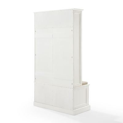 Image showing  4-Double Hook Holbrook MDF Hall Tree, Distressed White