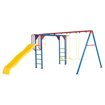 Lifetime Monkey Bar Adventure Swing Playset, Primary Colors