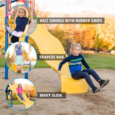 Image showing  Monkey Bar Adventure Swing Playset, Primary Colors