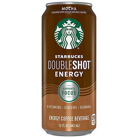 Starbucks Double Shot Energy Mocha, 15 oz., 012000028458