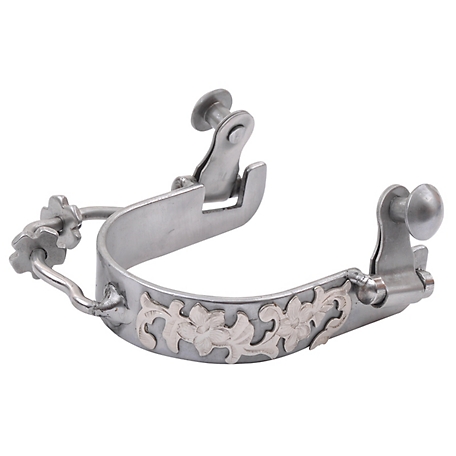 Diamond R Women's/Youth Stainless 5-Point Bumper Spurs, 1 in. Bumper
