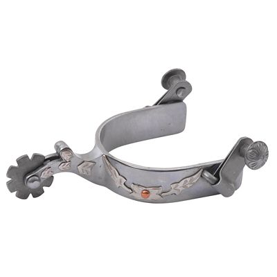 Diamond R Unisex Youth Stainless All-Around 8-Point Spurs, 1-1/2 in. Shank