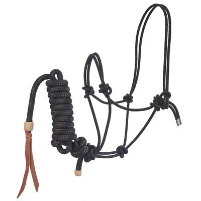 Reinsman 32-Strand Rope Horse Halter with 10 ft. Lead, 3/8 in. Thick
