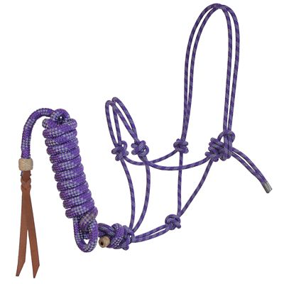 Reinsman 32-Strand Rope Horse Halter with 10 ft. Lead, 3/8 in. Thick