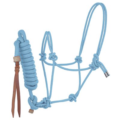 Reinsman Adjustable 32-Strand Poly Nylon Rope Horse Halter with 10 ft. Lead