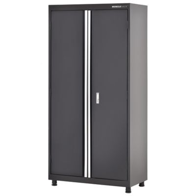 Muscle Rack 36 in. x 18 in. x 72 in. Pre-Assembled Welded Storage Cabinet, Matte Black Finish -  MF3F361872-09M