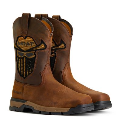 Image showing 6 th Ariat Men's Square Toe Rebar Flex Western VentTEK Incognito Work Boots