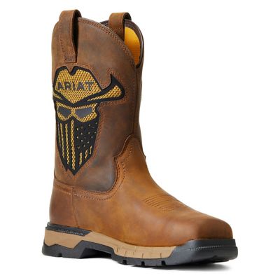Image showing 4 th Ariat Men's Square Toe Rebar Flex Western VentTEK Incognito Work Boots