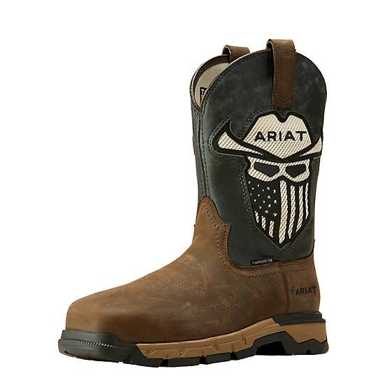 ariat tobacco boots Men's Distressed Brown Rebar Wedge Pull-On Waterproof Composite Toe Work The Ariat Mens Quantum Primo Western Boot is crafted with a full Ariat Men's Rebar Flex Western