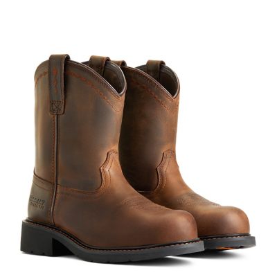 Image showing 6 th Ariat Women's Fatbaby Pull-On Steel Toe Work Boots
