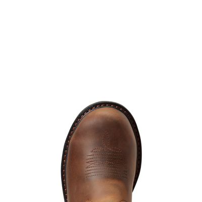 Image showing 4 th Ariat Women's Fatbaby Pull-On Steel Toe Work Boots