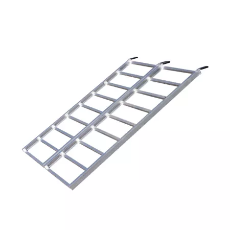 Yutrax Silver 70-inch Aluminum Folding Truck Ramp - TX102 Loading Ramps