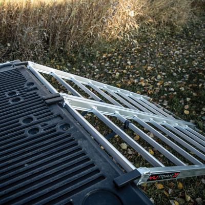 Image showing  Silver 69 in. Aluminum Bi-Fold Truck Ramp - TX102