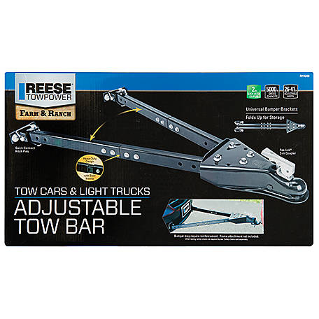 Reese Towpower Adjustable Tow Bar, 5,000 lb. Capacity