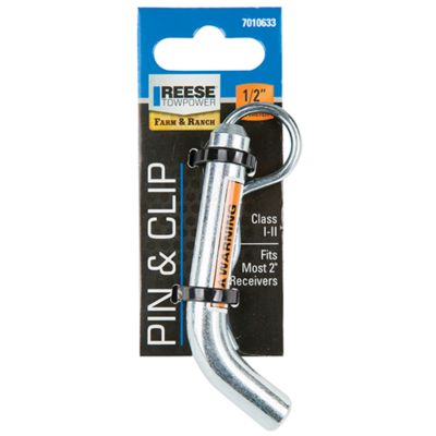 Reese Towpower 1/2 in. x 7 in. Trailer Hitch Pin and Clip, Fits 1-1/4 in. Receiver