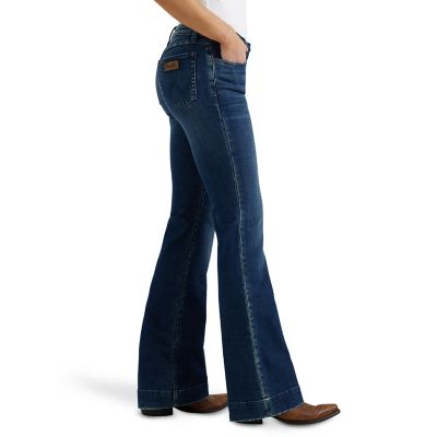 Image showing 2 th Wrangler Women's Relaxed Fit Mid-Rise Retro Mae Wide Leg Trouser Jeans