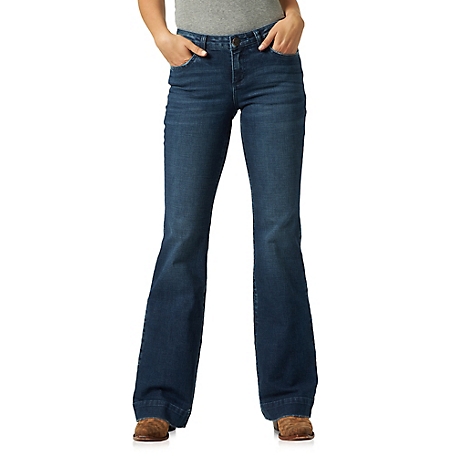 Wrangler Women's Mid-Rise Retro Mae Wide Leg Trouser Jeans at Tractor  Supply Co.