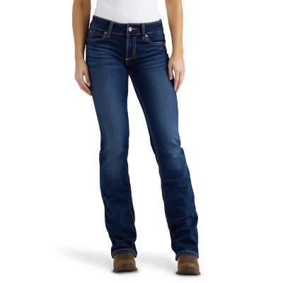 Image showing 0 th Wrangler Women's Mid-Rise Retro Mae Bootcut Jeans
