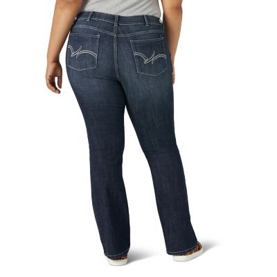 Image showing  Women's Stretch Fit Mid-Rise Bootcut Plus Size Jeans