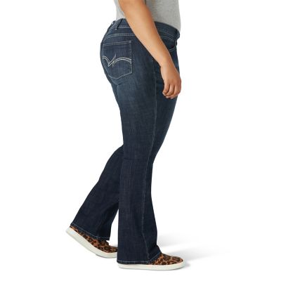 Image showing  Women's Stretch Fit Mid-Rise Bootcut Plus Size Jeans