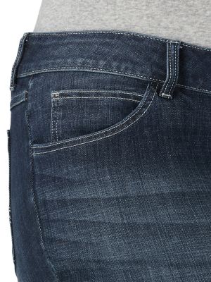 Image showing  Women's Stretch Fit Mid-Rise Bootcut Plus Size Jeans