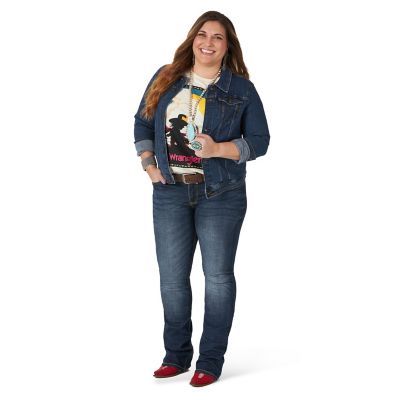 Image showing 5 th Wrangler Women's Mid-Rise Retro Mae Bootcut Plus Size Jeans