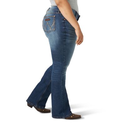 Image showing 2 th Wrangler Women's Mid-Rise Retro Mae Bootcut Plus Size Jeans