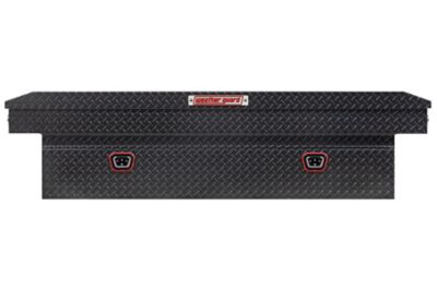 Image showing 8 th Weather Guard 15.5 cu. ft. Aluminum Extra Wide Standard Profile Crossover Truck Tool Box for Full Size Trucks, 72 in. x 27.5 in.
