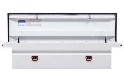 Image showing 7 th Weather Guard 11 cu. ft. Steel Low-Profile Crossover Truck Tool Box for Full Size Trucks, 72 in. x 20 in.