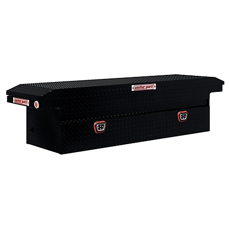 Weather Guard 72in. Gloss Black Aluminum Low Profile Crossover Truck Tool Box