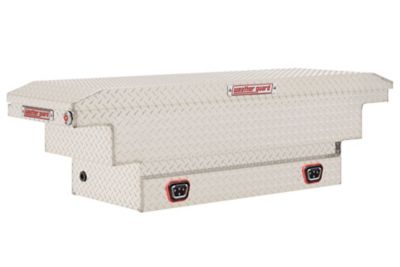 Weather Guard 8 cu. ft. Aluminum Extra Deep Standard-Profile Crossover Truck Tool Box, 62 in. x 20 in., Silver