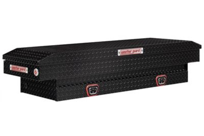 Weather Guard 62.5 in. x 20 in. Matte Black Aluminum Compact Truck Tool Box
